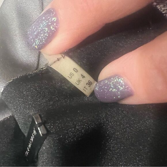 Elie Tahari Trudy Champagne Black Brocade Metallic Cocktail Dress - Picture 8 of 12